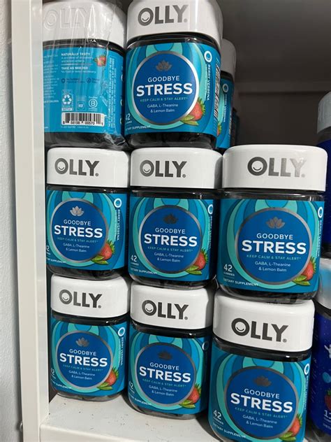 OLLY Goodbye Stress 42 Gummies, Health & Nutrition, Health Supplements ...