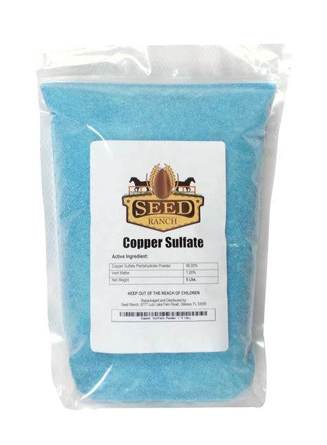 10 Lbs. Copper Sulfate Pentahydrate 99.9% Crystals Fine Grade