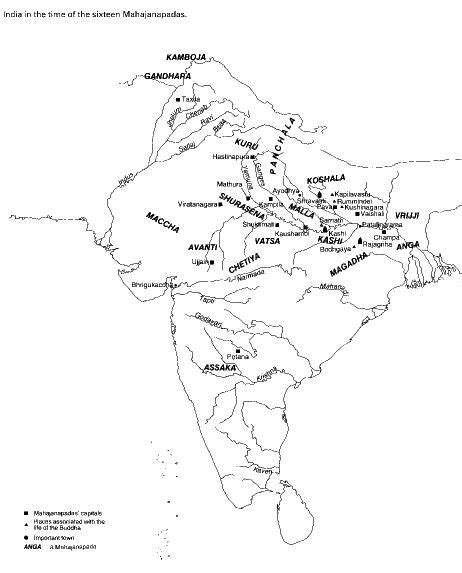 India 500 BC | India map, History of india, Historical maps