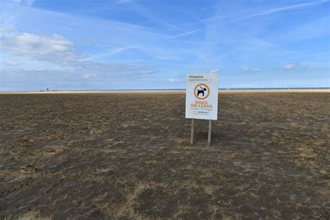 Holkham Beach: 'Dogs on leads' notice © Michael Garlick cc-by-sa/2.0 ...