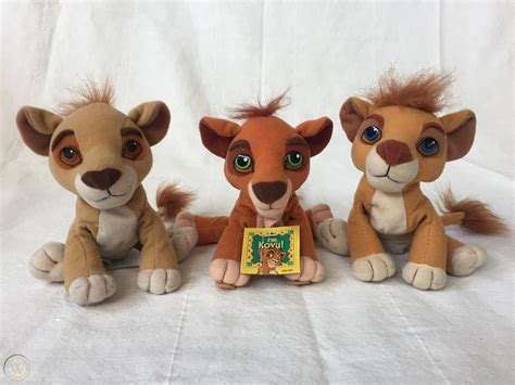 Disney Lion King 2 beanie Plush KOVU NUKA VITANI Simba's Pride Mattel ...