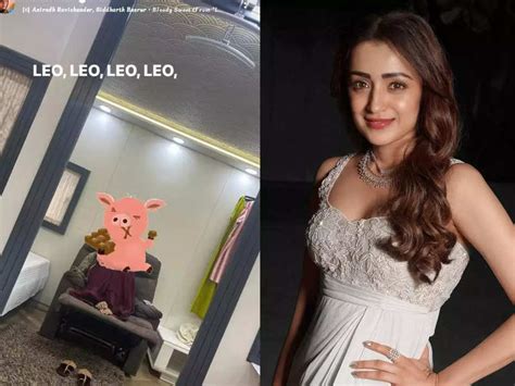 Trisha shares a BTS picture as she resumes shooting for 'Leo' | Tamil Movie News - Times of India