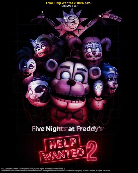 FNAF Help Wanted 2 100% save file [Five Nights at Freddy's: Help Wanted 2] [Mods]