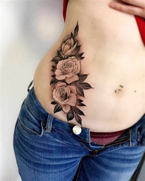 Rose Tattoo on Stomach | Best Tattoo Ideas Gallery | Tatuaje de enredadera, Tatuajes de estómago ...