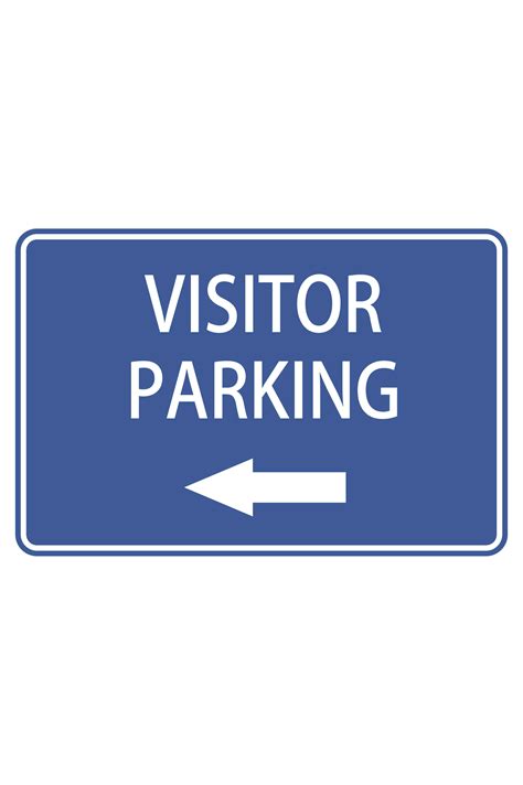 VISITOR PARKING LEFT ARROW | Buy Now | Discount Safety Signs Australia