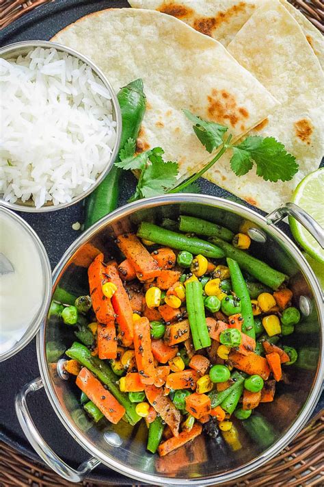 Indian Vegetables: Quick & Healthy Vegetable Sabji — JINZZY