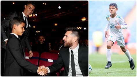 How Ronaldo's son didn't recognise Lionel Messi because he looked too short to be him - YEN.COM.GH