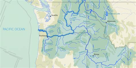 Columbia River Map