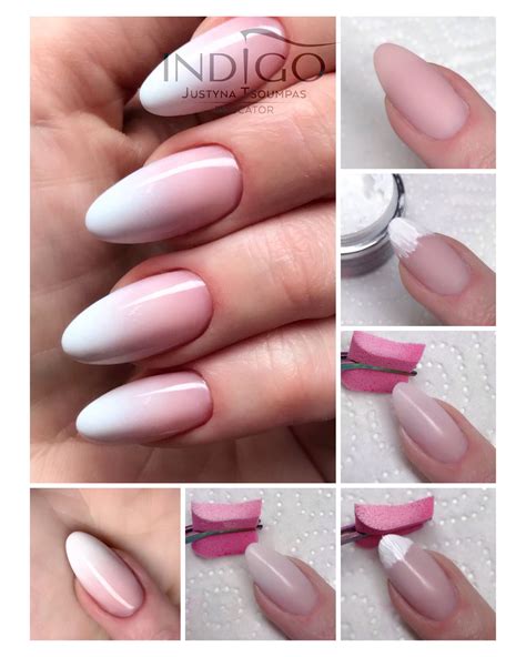 Babyboomer Tutorial step by step Anleitung | Indigo nails, Gel nail art, Ombre gel nails