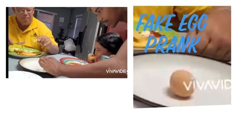 Fake egg prank - YouTube