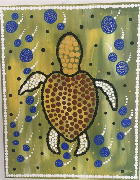 Aboriginal and Torres Strait Islander Art Turtle on the Reef - Etsy ...