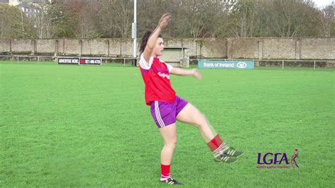 Ladies Gaelic Football Skills - The Punt Kick - YouTube