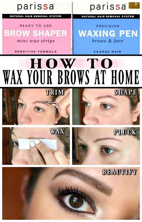 Diy Brow Waxing How to | the Right Way to Wax Your Eyebrows at Home ...