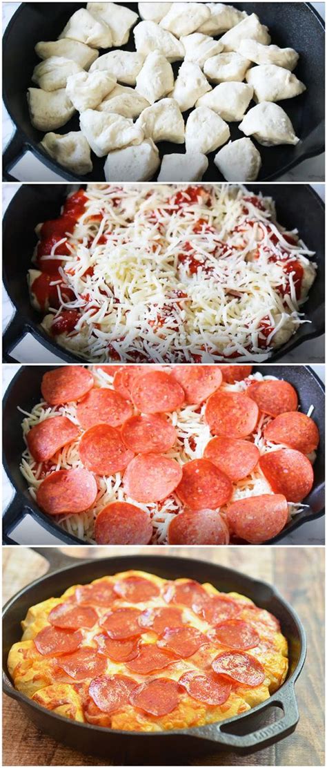 Pepperoni Bubble Pizza | Bubble pizza, Food dishes, Yummy food