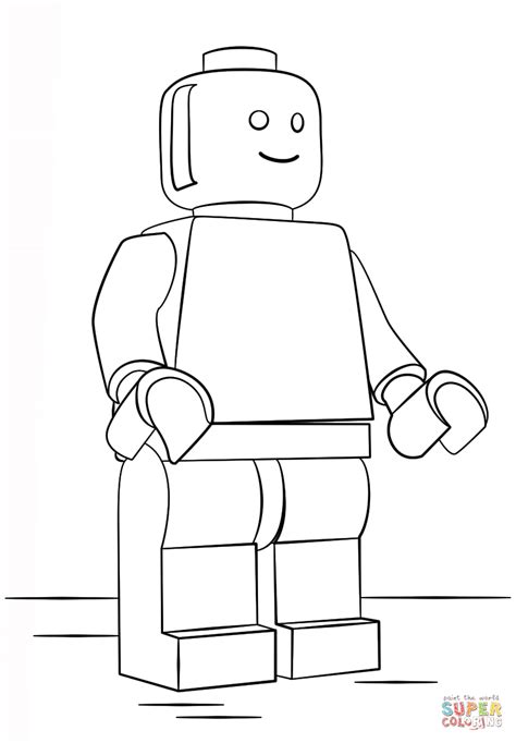 Lego Man coloring page | Free Printable Coloring Pages