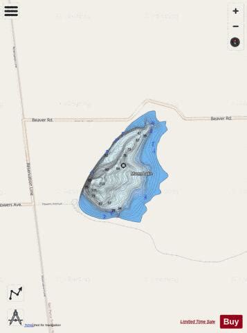 Mann Lake Fishing Map | Nautical Charts App