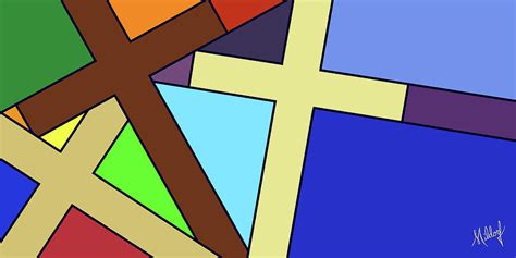 Three Crosses Painting by Mildorf - Pixels