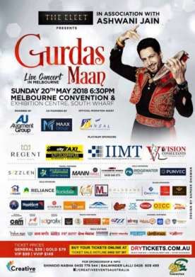 Gurdas Maan Live In Concert Melbourne 2018 - DryTickets.com.au