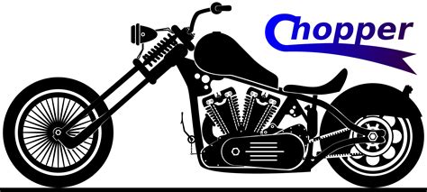 Motorcycle Chopper Harley Davidson Clip Art Chopper Cliparts Png ...