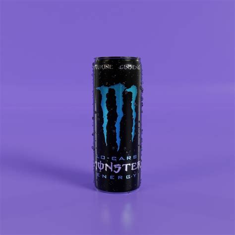 Monster energy drink Blue variation 3D model | CGTrader