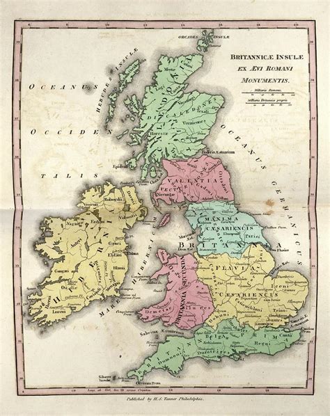 Map Of Ancient Britannia Photograph by Library Of Congress, Geography And Map Division - Pixels