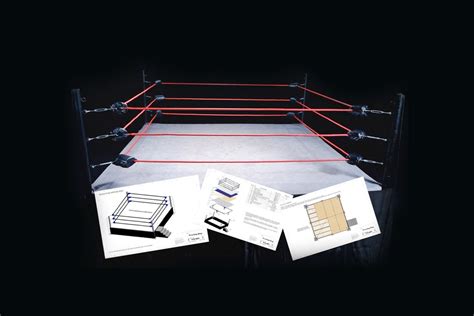 Wrestling Ring Blueprints How to Build a Full Size Wrestling - Etsy