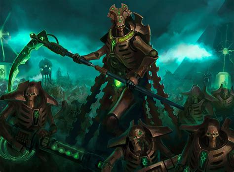 Necron Overlord MtG Art from Warhammer 40000 Set by David Sondered ...