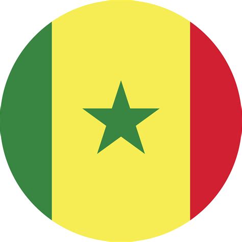 Circle flag of Senegal. 11571425 PNG