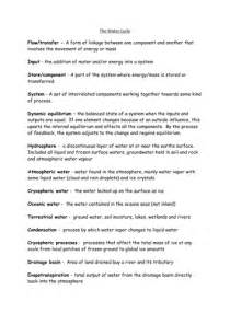 NEW Alevel geography - physical geography glossary of key terms and definitions | Teaching Resources