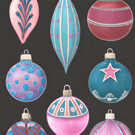 Vintage Christmas Ornaments Graphic · Creative Fabrica