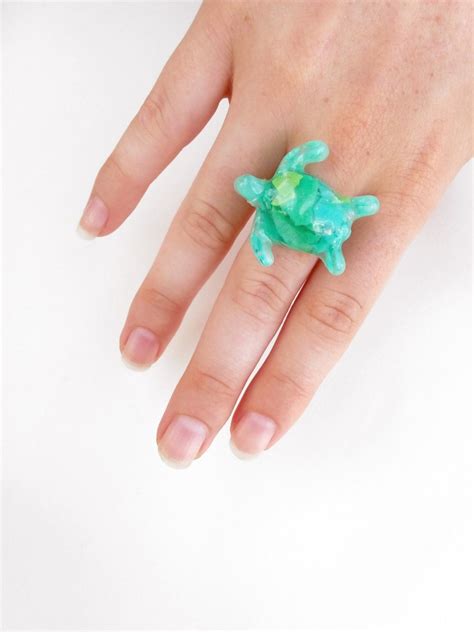 Plastisea Turtle Ring Made from plastics found on Bermuda | Etsy