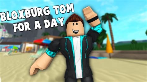 BECOMING BLOXBURG TOM FOR A DAY... AND WAVING AT PEOPLE - YouTube