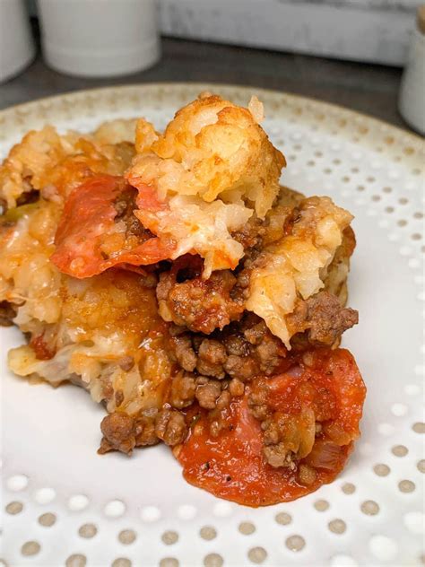 Pizza Tater Tots Casserole - Hot Rod's Recipes