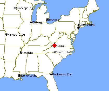 Galax Virginia Map