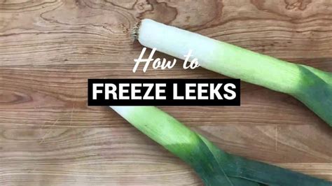 How To Freeze & Store Leeks - YouTube in 2020 | Leeks, Frozen, Organic ...