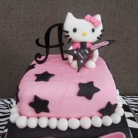 Hello Kitty Rockstar Cake - Decorated Cake by Vanessa - CakesDecor