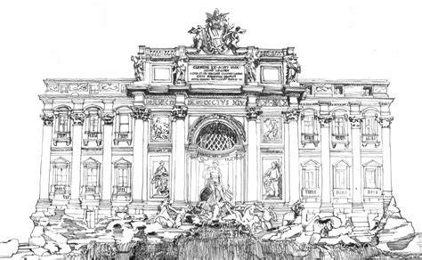 Sketches: Trevi Fountain - Inform Magazine