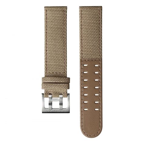Hamilton KHAKI FIELD 20mm Beige Leather-Backed Canvas Strap - Gifts & Accessories from Francis ...