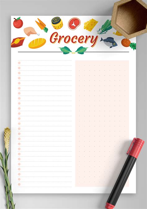 Basic Food Grocery List