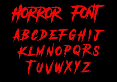 HORROR FONT SVG Horror Alphabet Svg Horror Svg Instant - Etsy Blood ...