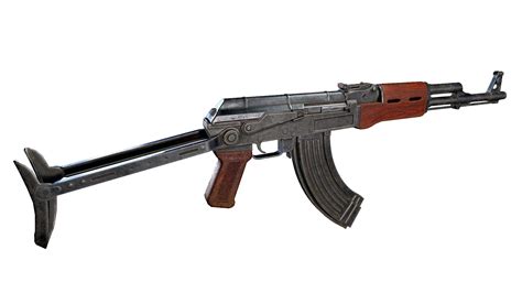 AK-47 Folding Stock 3D Model by CallumFTW