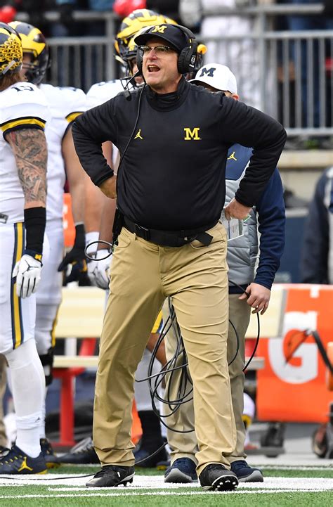 19 pictures of Jim Harbaugh’s epic meltdown after Ohio State beat ...