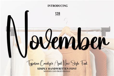 November Font by andikastudio · Creative Fabrica