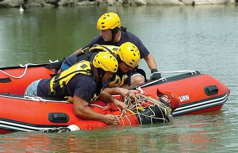 Saturn Inflatable Boats Used for Flood Water Rescue by Emergency Department