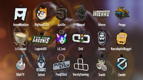 Rainbow Six Siege Y7S4 Streamer Charms: Paluhh, JostRekt, JustRyuk, and Poxonlox join the list ...