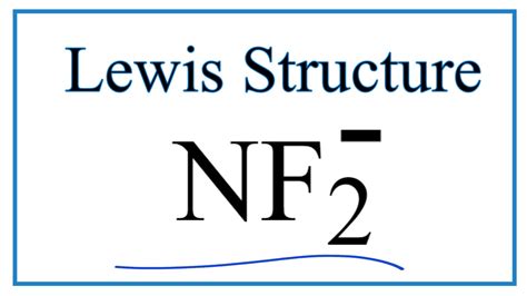 How to Draw the Lewis Dot Structure for NF2 - - YouTube