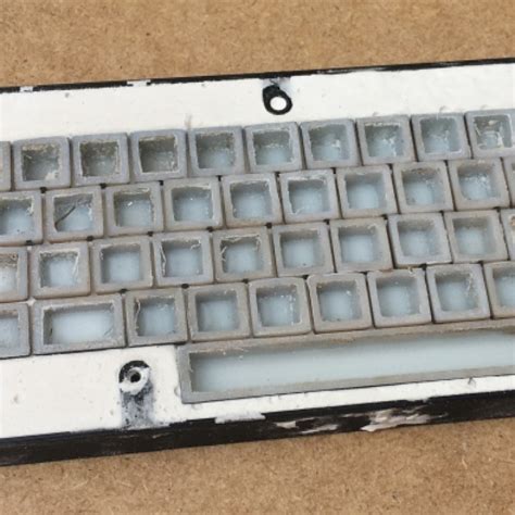 3D Printable Mould for helping you to hack your C64 mini keyboard up by Dean Woodyatt