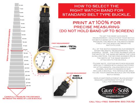 Watch Band Size Conversion Chart Millimeters To Inches Watch Sizing - Photos