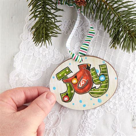 "Joy" Christmas Ornament - Christmas Ornaments - Christmas and Winter - Holiday Crafts - Factory ...