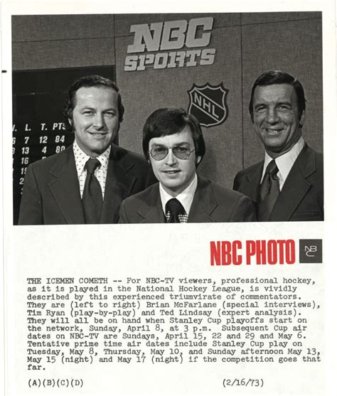 NBC Sports Group Celebrates Storied Legacy Of NHL Coverage As NHL ...